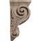 Ekena Millwork 4 1/2"W x 5"D x 10"H Medium Grape Corbel, Walnut CORW04X05X10GRWA - alternate 4